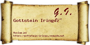 Gottstein Iringó névjegykártya